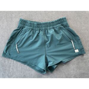 Vuori The Rise The Shine Athletic Shorts Womens S Teal Green Running Gym Workout